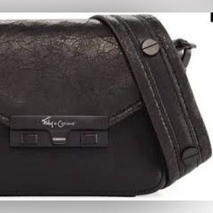 ⭐️Foley + Corinna Isla crossbody black pebbled leather small bag